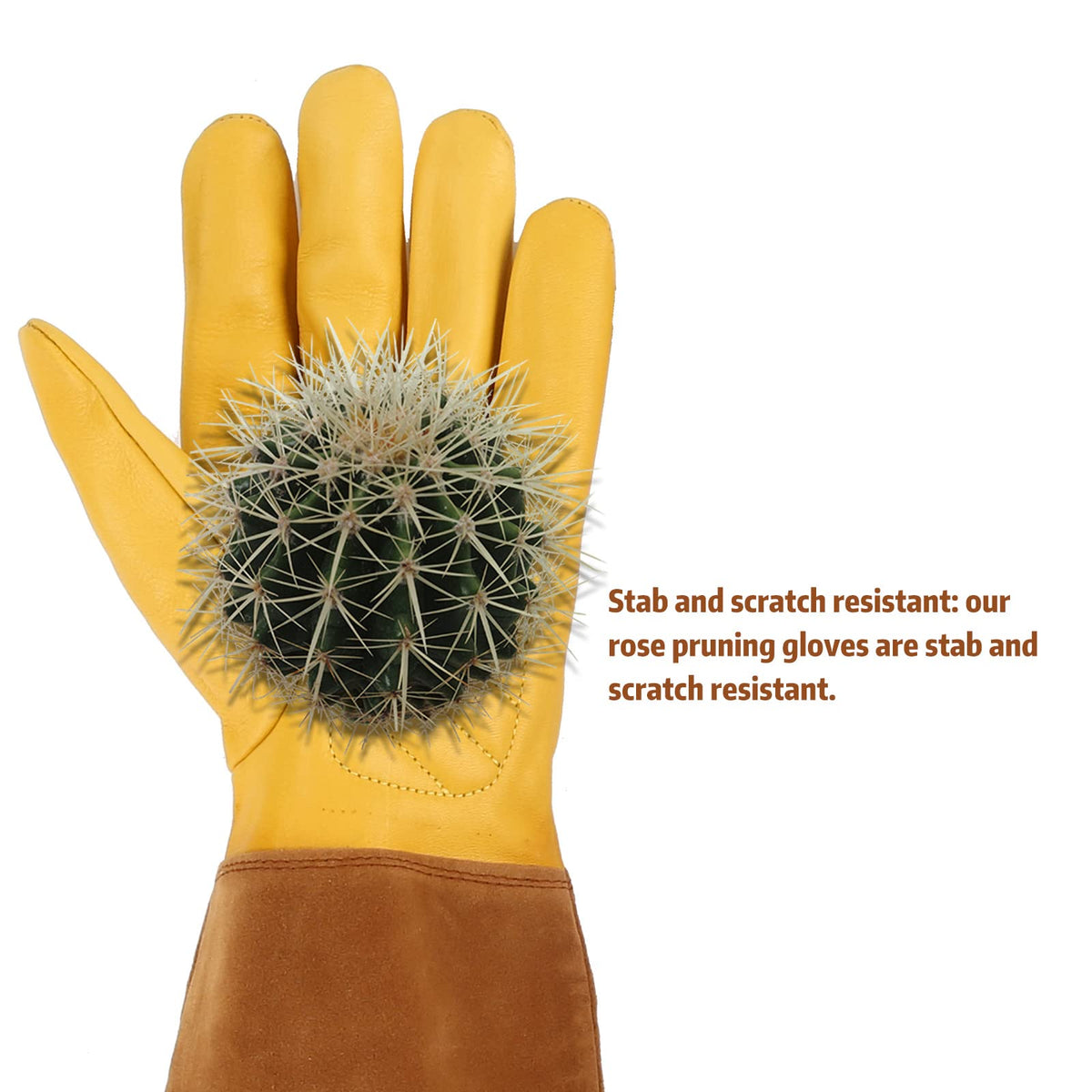 LUZAYA Rose Pruning Gloves breathable cuffs keep hands cool in sun
