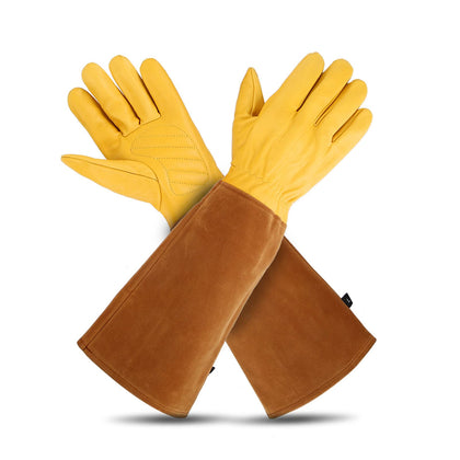 LUZAYA Rose Pruning Gloves full-grain cowhide for durable garden protection