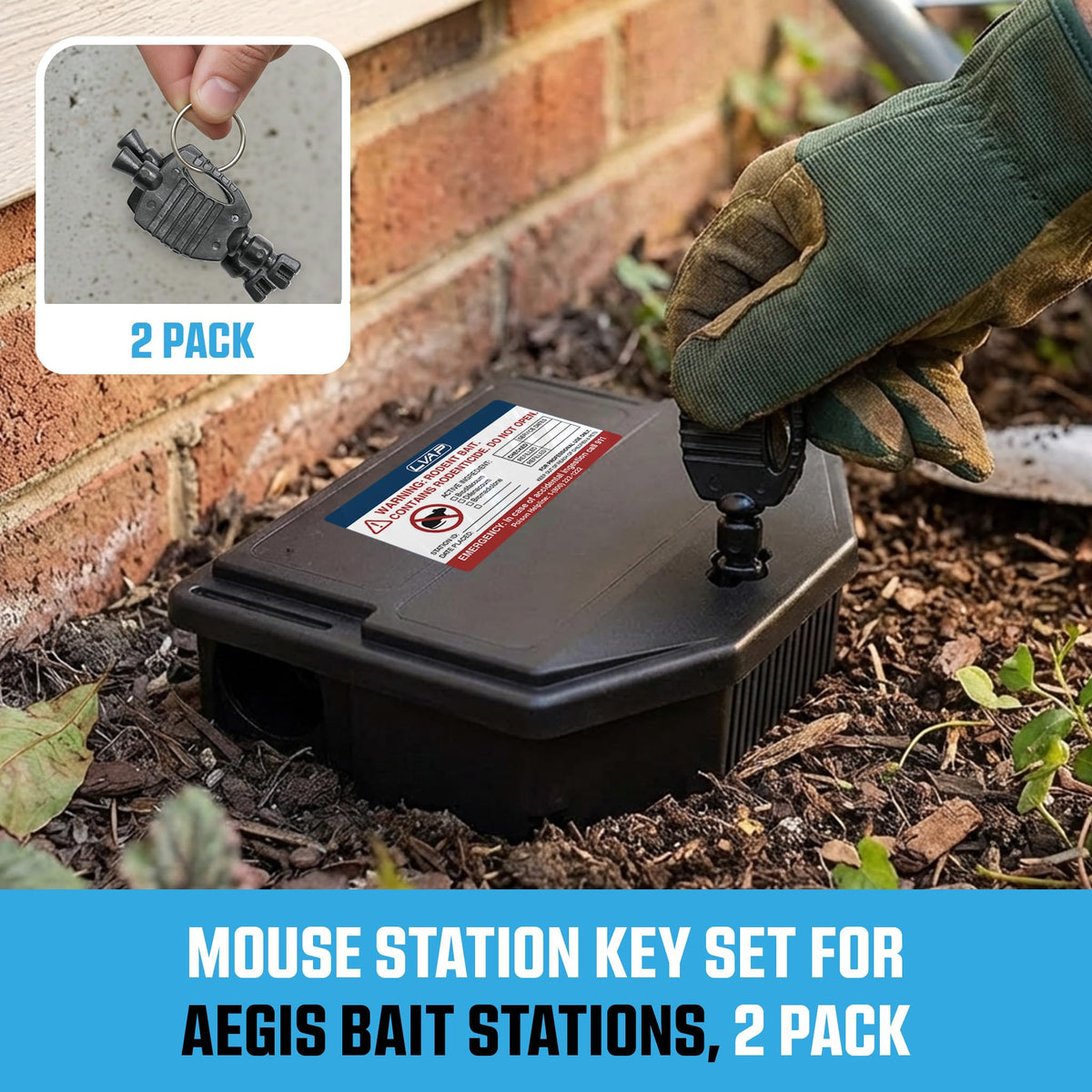 LVAP Aegis key ring keeps keys organized for quick pest control maintenance.