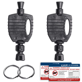 LVAP Aegis key set 2-pack for fast, secure access to bait stations.