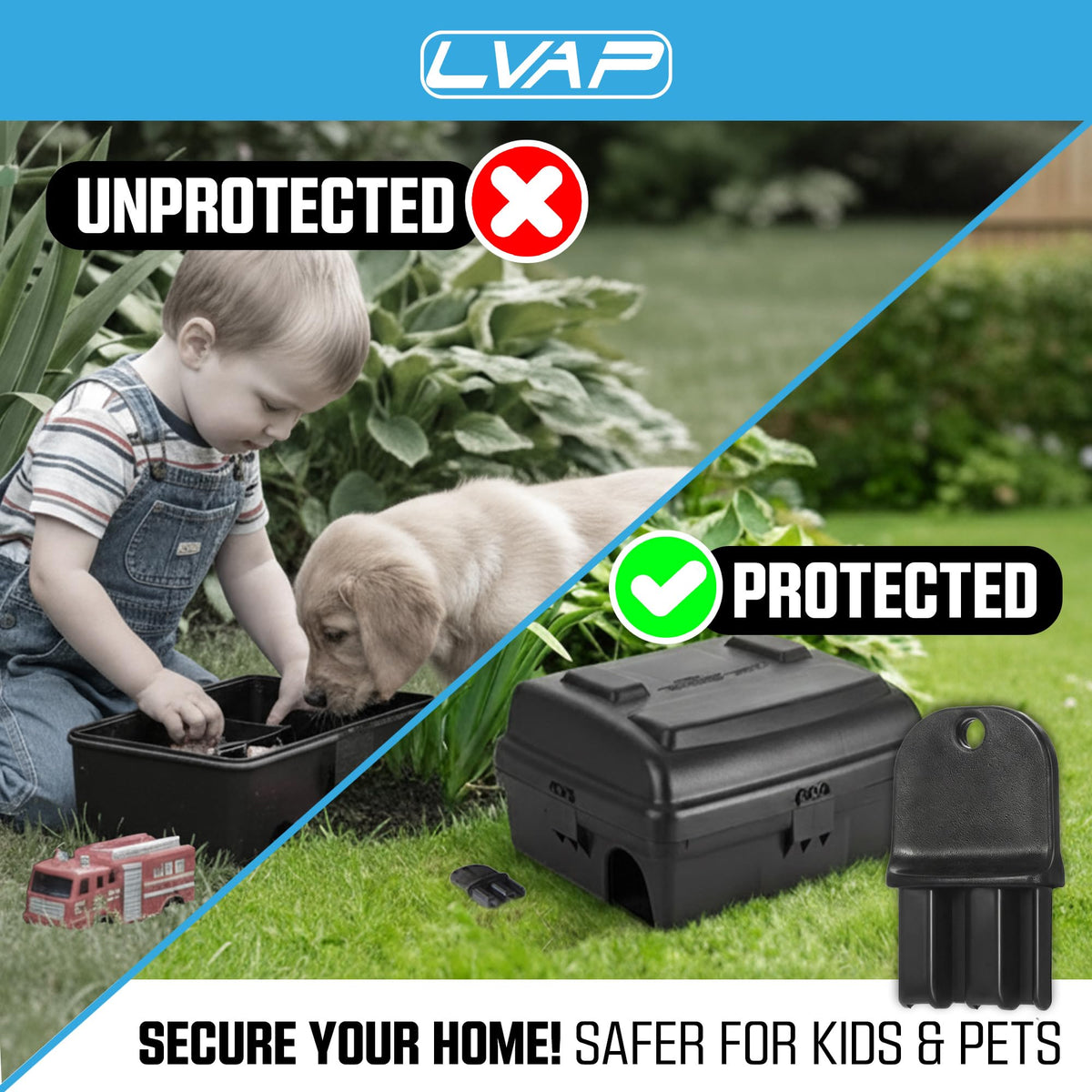 LVAP Protecta Evo Express bait station access in use during routine servicing.