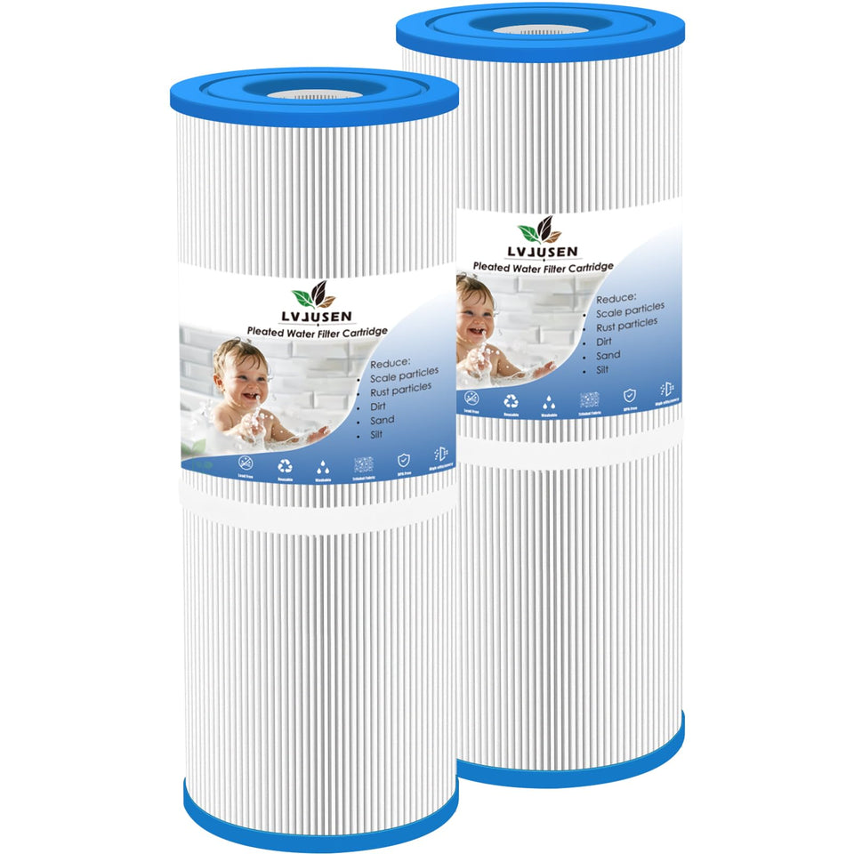 LVJUSEN PRB50-IN filter packaging, ideal for quick spa replacements and easy shopping.