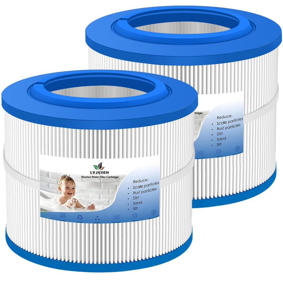 LVJUSEN spa filter shows Bullfrog 10-00282 compatibility for reliable filtration