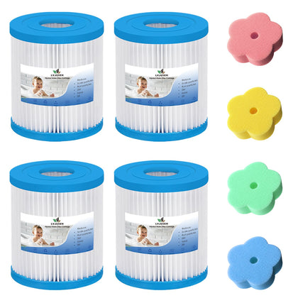 LVJUSEN Type I filter cartridge, side view, designed for lasting pool clarity and easy maintenance.