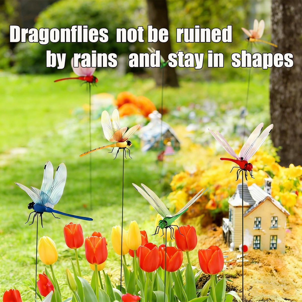 LVTEJPI Dragonfly Clip with green wings brings natural flair to balconies