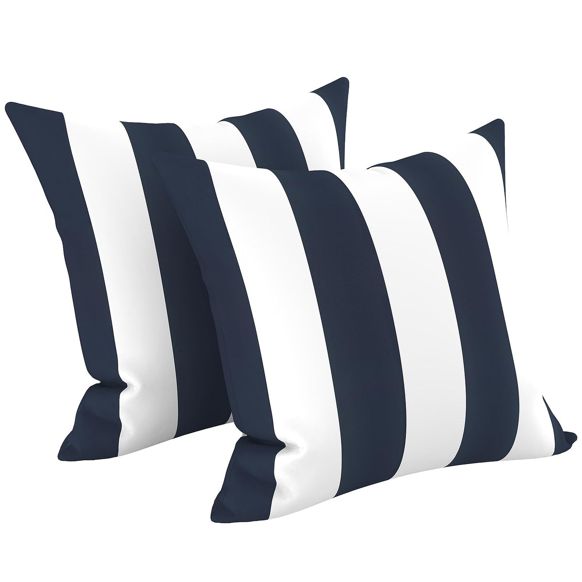 LVTXIII Cabana Navy 18x18 front view pillow, ideal for on-sofa comfort and style