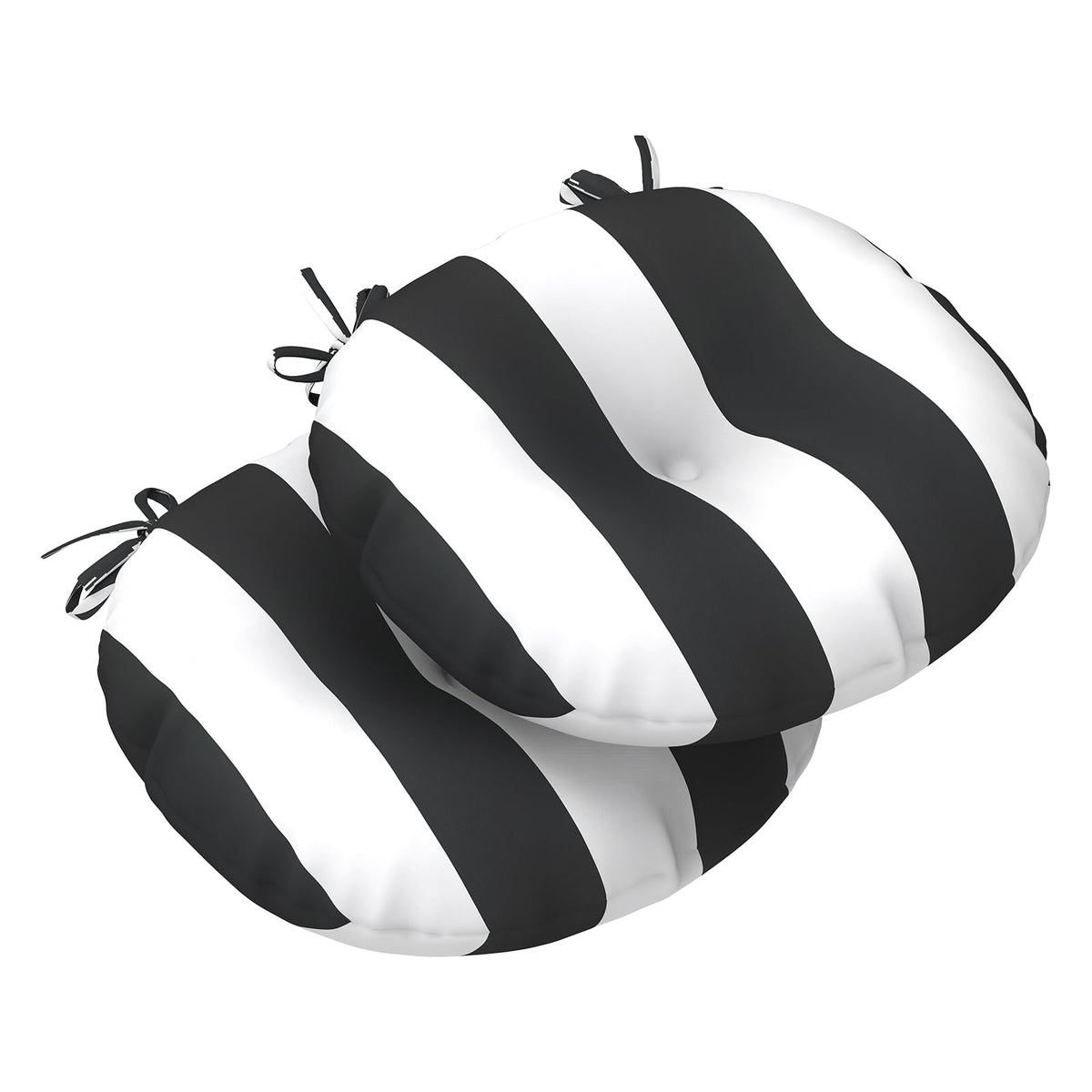 LVTXIII outdoor bistro chair cushions for round 15x15 seating, set of 2.