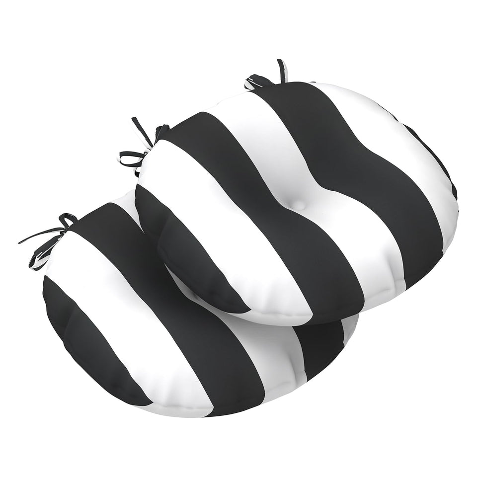 LVTXIII outdoor bistro chair cushions for round 15x15 seating, set of 2.