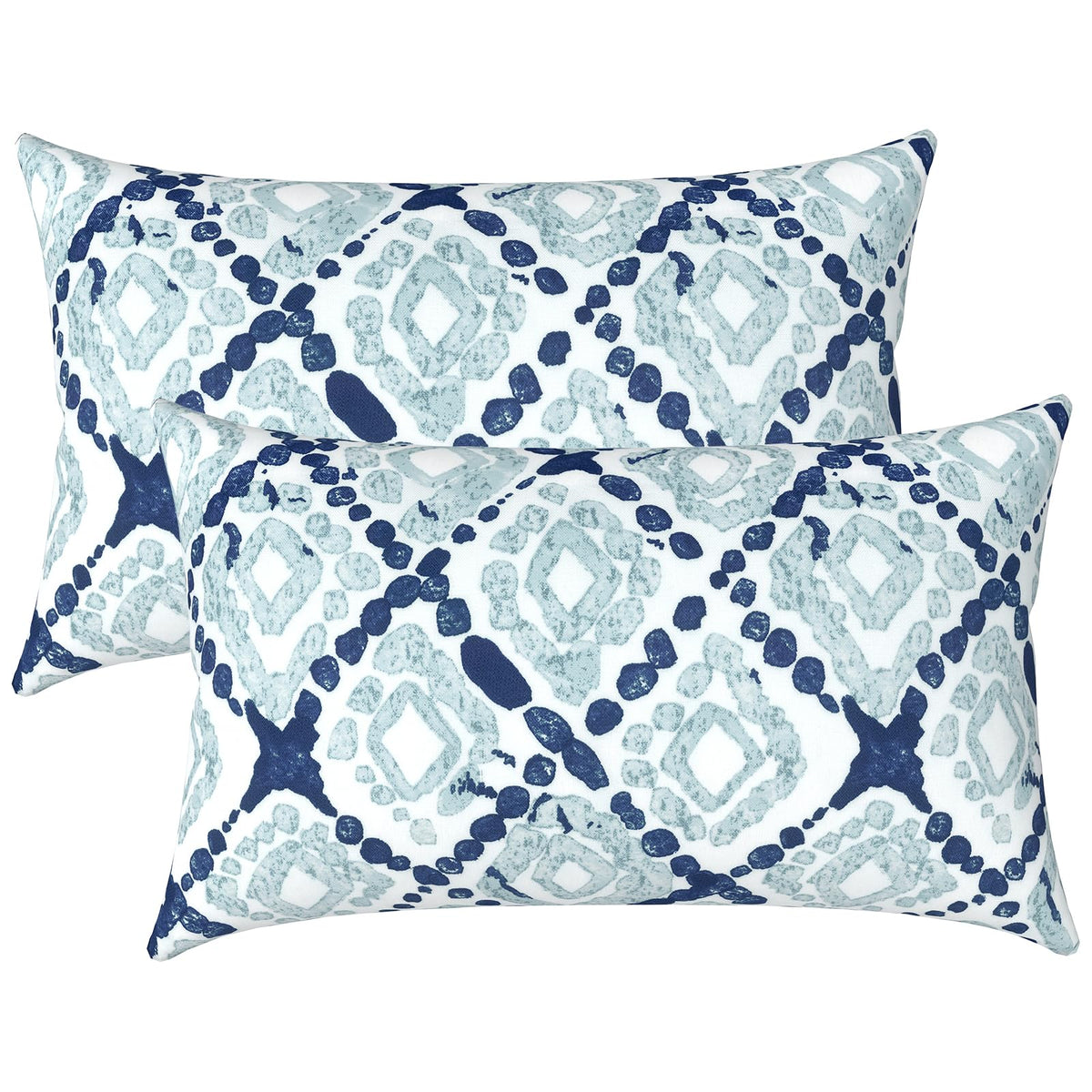 LVTXIII outdoor lumbar pillow set 12x20 inches, ready to elevate patio comfort.