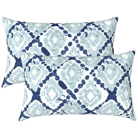 LVTXIII outdoor lumbar pillow set 12x20 inches, ready to elevate patio comfort.