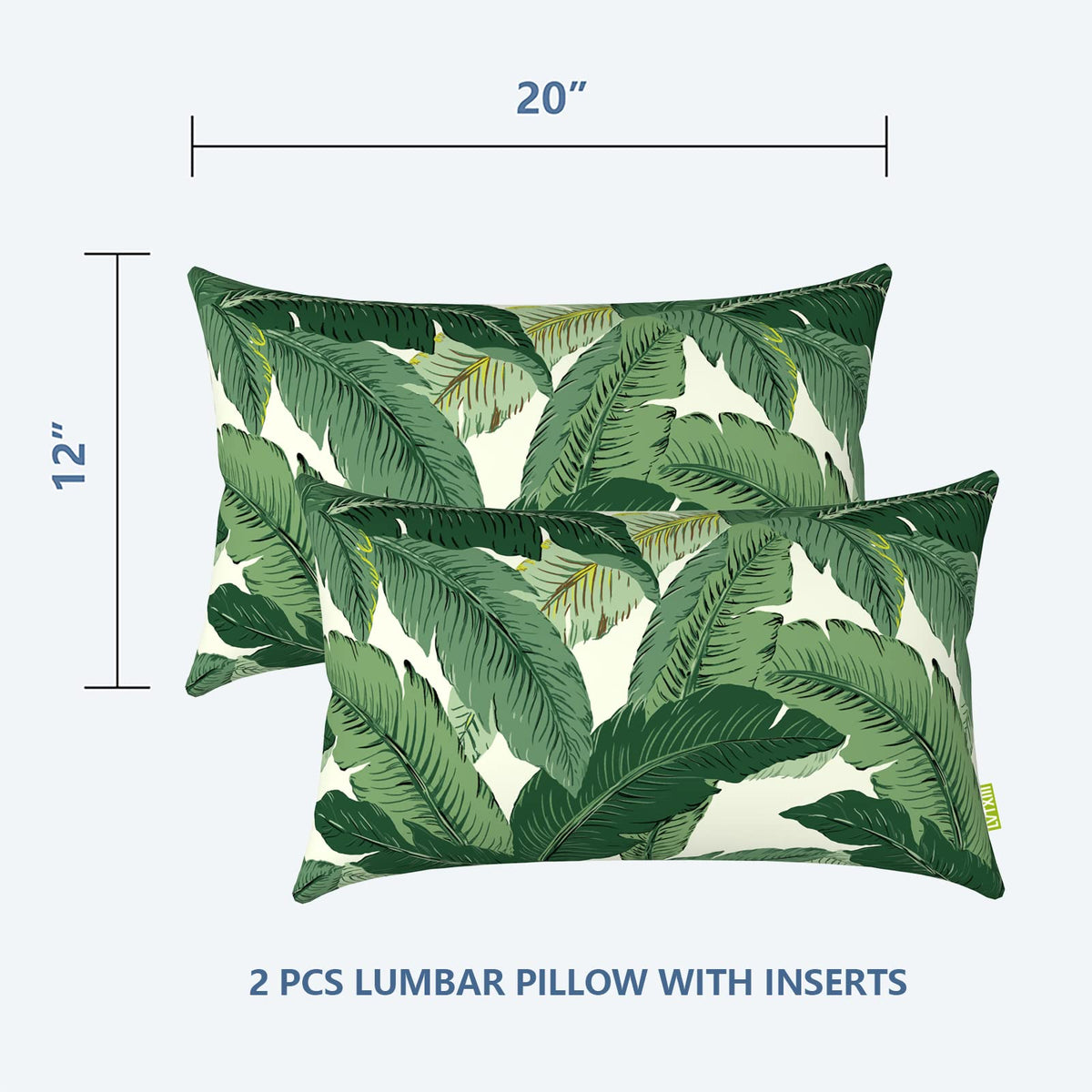 LVTXIII outdoor pillow with water-repellent fabric for garden use