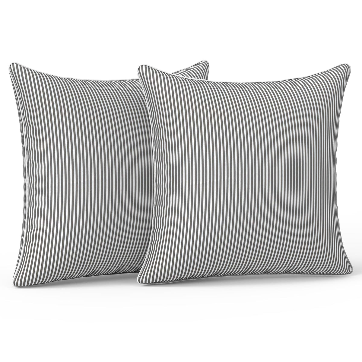 LVTXIII outdoor throw pillow grey strip with 20x20 size for patio comfort