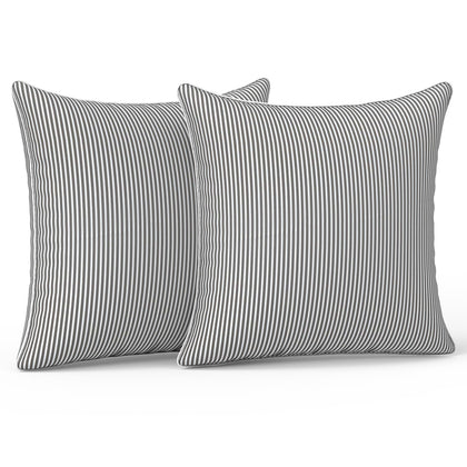 LVTXIII outdoor throw pillow grey strip with 20x20 size for patio comfort