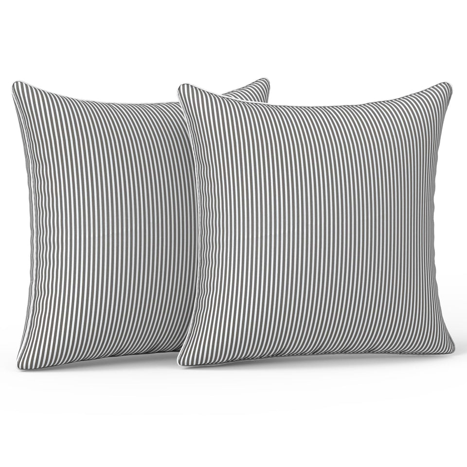 LVTXIII outdoor throw pillow grey strip with 20x20 size for patio comfort