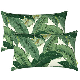 LVTXIII patio lumbar pillow 12x20 pack for outdoor seating