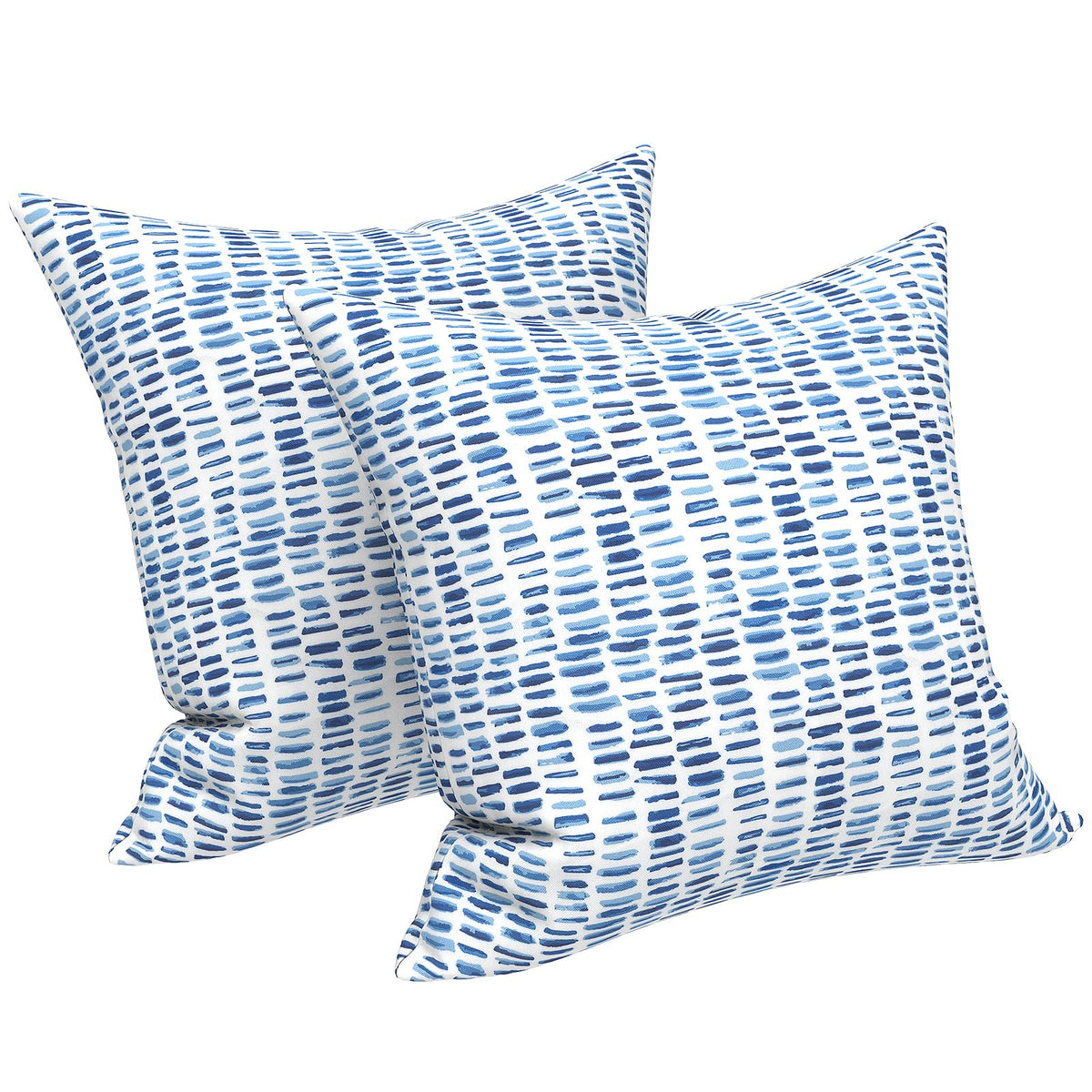 LVTXIII pebble blue pillow set 2 refreshes sofa or patio seating