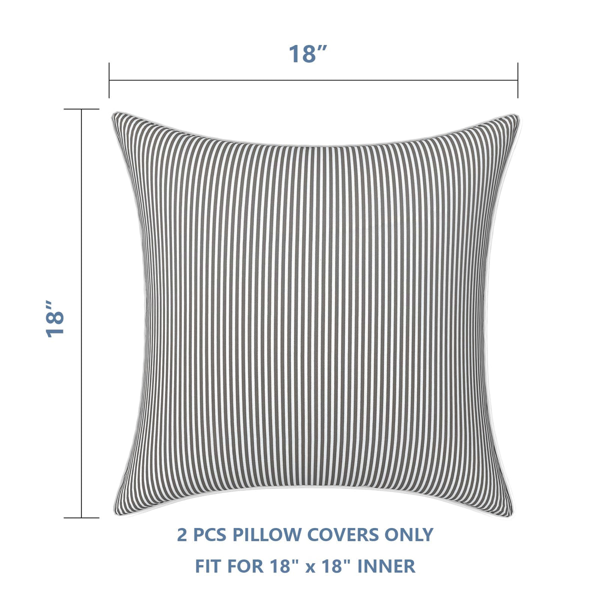 LVTXIII pillow cover with white welt cords adds a polished living room look.