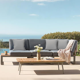 LVTXIII strip-grey outdoor-pillow two-pack ideal for coordinated patio seating.