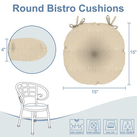 LVTXIII cushions with water-repellent coating resist moisture for easy patio upkeep.