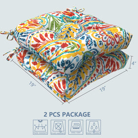 LVTXIII wicker chair cushion paisley multi on chair for versatile indoor outdoor decor