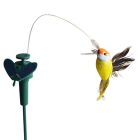 LWINGFLYER battery-powered hummingbird maintains motion when sun fades