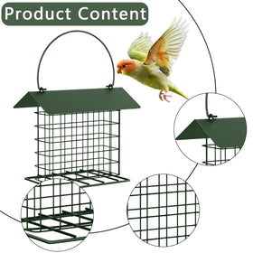 LWINGFLYER suet feeder built to withstand weather outdoors.
