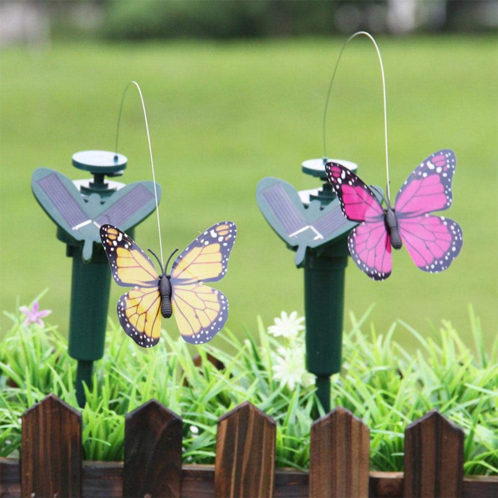 LWINGFLYER solar butterfly outdoors, adding lively garden movement.