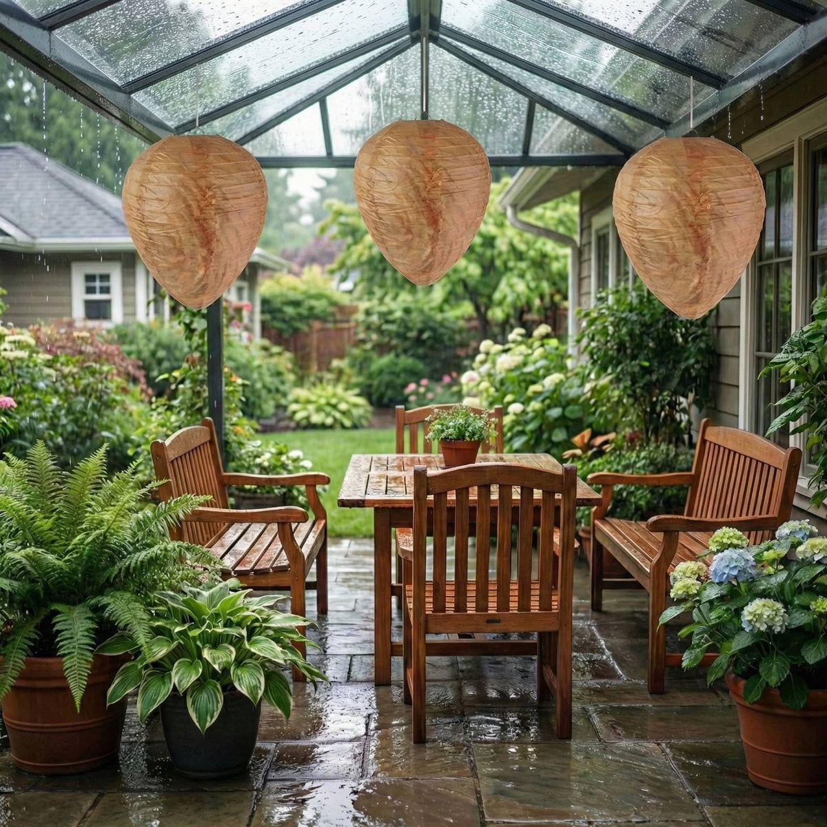 LWSRLSA sheltered-area placement in backyard decor with nests