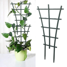 Lwuey stackable plant trellis indoors shows height customization for climbing plants.