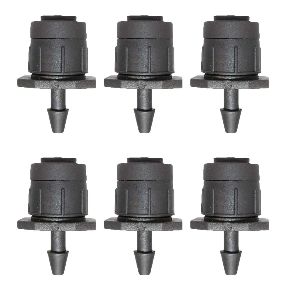 Lxcom Lighting irrigation drippers 360° sprayer for uniform garden watering.