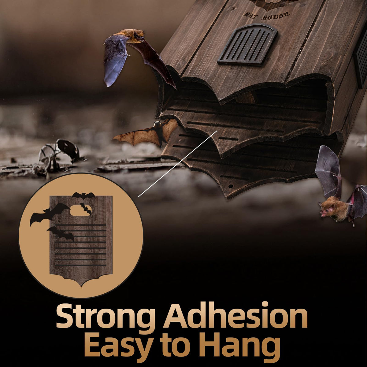 Lxnavihly bat house non-slip texture aids bats landing