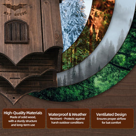 Lxnavihly bat house weather-resistant wood withstands seasons