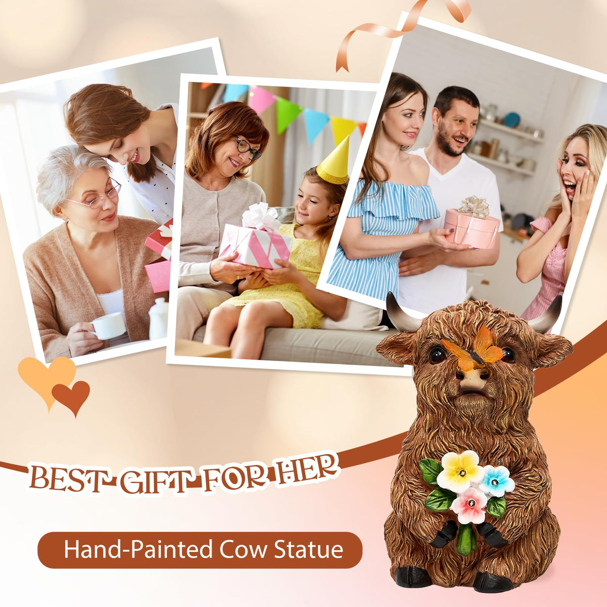 LXOUMEI Highland cow yard decor ideal as a thoughtful garden gift