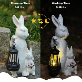 LXOUMEI solar powered lantern offers easy charging and warm glow for outdoor spaces.