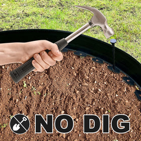 LXS durable plastic edging offers long-lasting lawn boundaries.