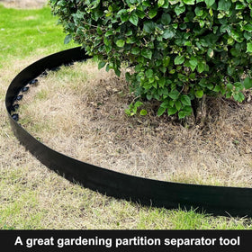 LXS edging frames flower beds and pathways with neat borders.