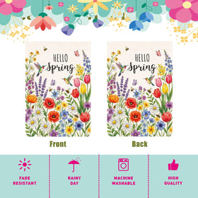 Lxyeecwang double-sided garden flag ensures visible design from both directions.
