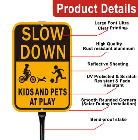 Lxysign 36-inch metal stake enables sturdy outdoor installation