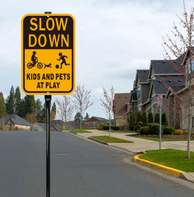 Lxysign complete safety sign set with two signs for quick setup
