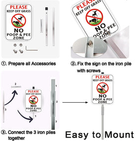Lxysign 14x10 inch sign is easy to spot in yards.