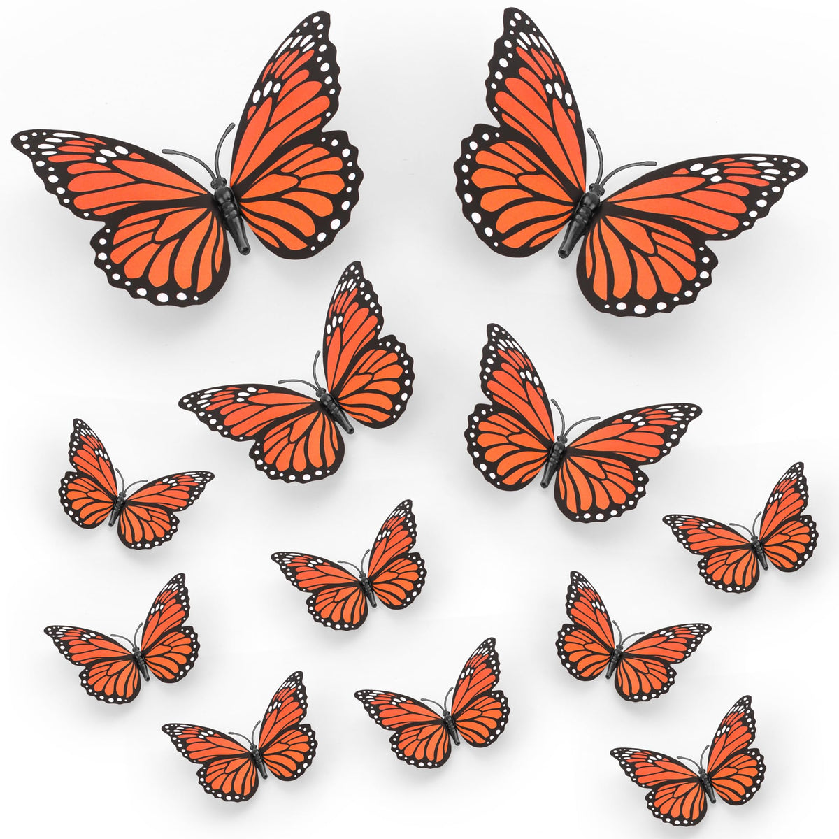 Lxzyu monarch butterfly 12cm large on-wall decor for a focal point.
