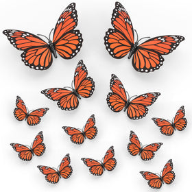 Lxzyu monarch butterfly 12cm large on-wall decor for a focal point.