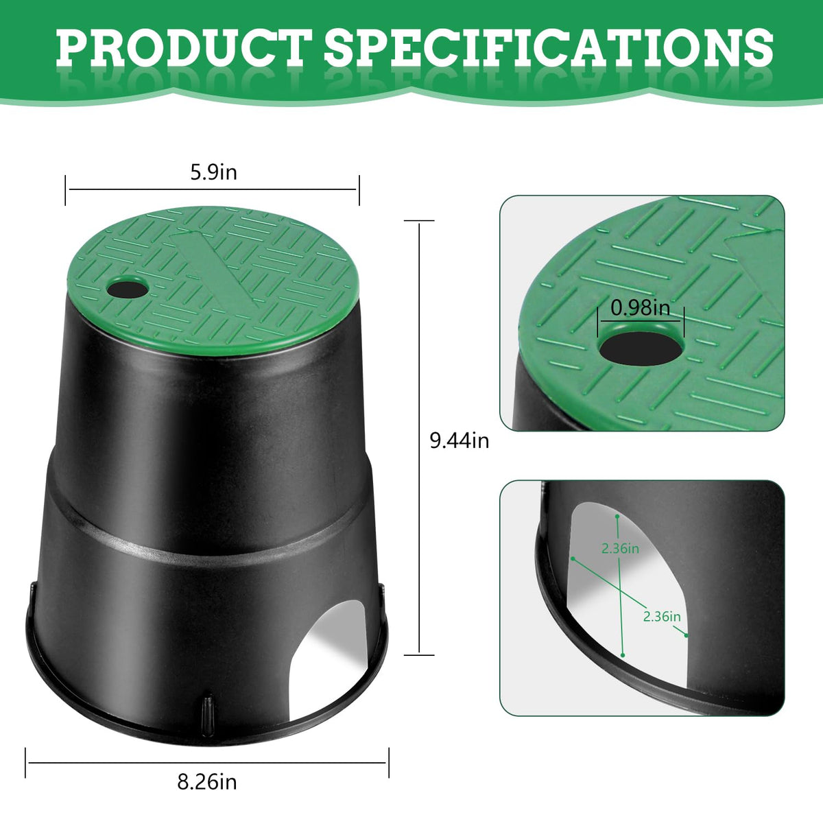 LYASIL anti-slip top detail on valve box for safer wet-area use