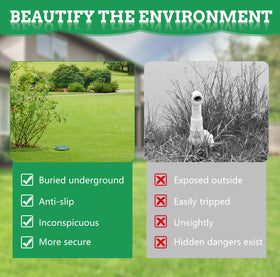 LYASIL ground-installation-ready valve box cover blends with outdoor spaces