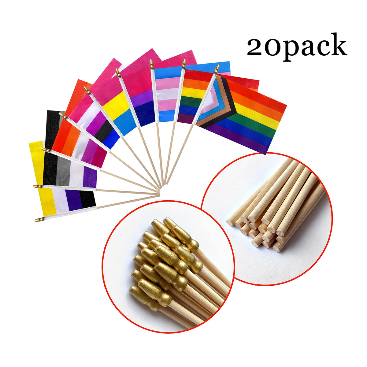 LyButty transgender flag close-up with crisp colors for inclusive events