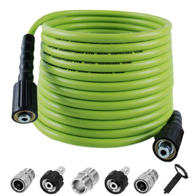 LycorTrade 100ft pressure washer hose extended for long-range cleaning