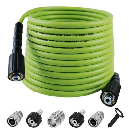 LycorTrade 100ft pressure washer hose extended for long-range cleaning