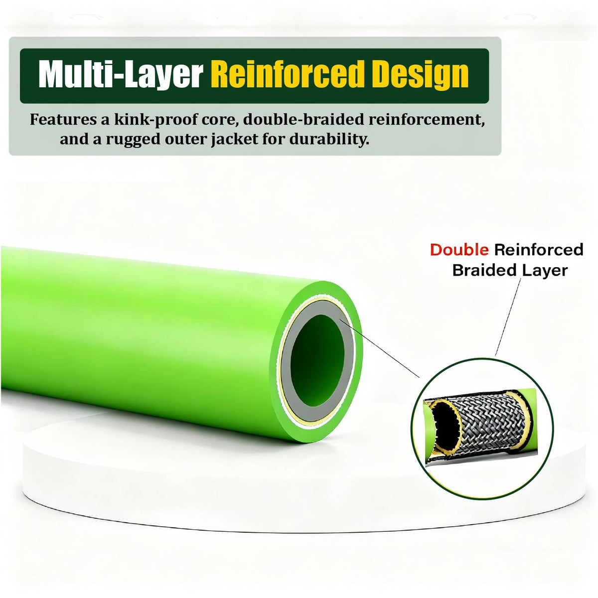 LycorTrade multi-layer reinforced hose resists kinks and leaks during tough jobs