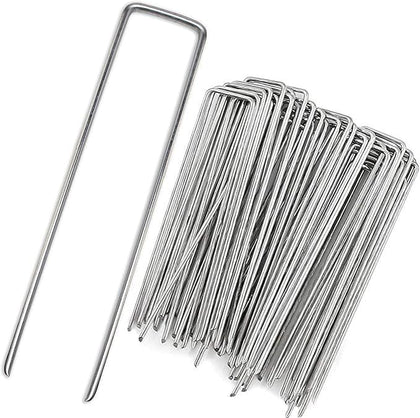 Lycss 8-inch U-shaped stake with a sharp tip for quick soil penetration.