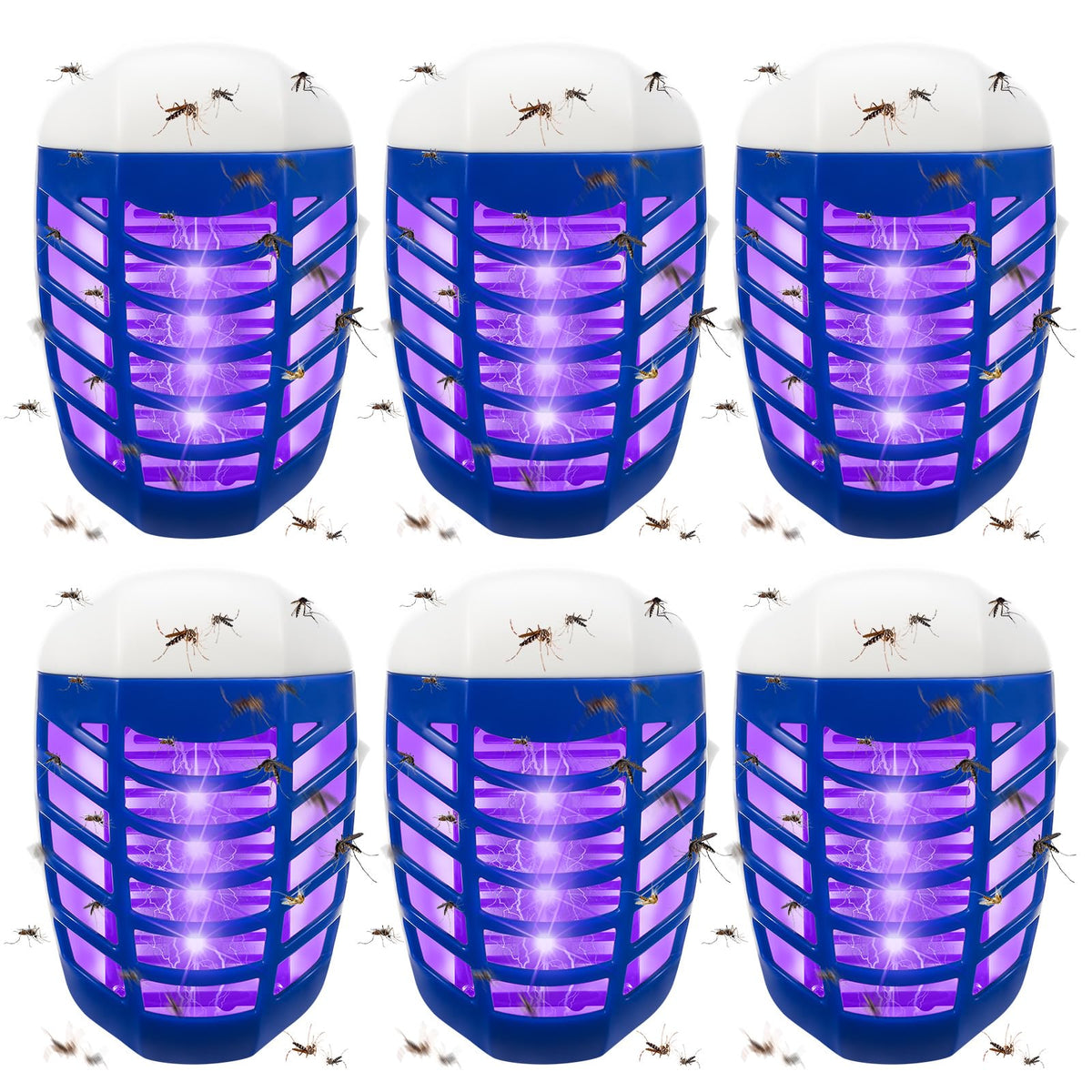 Lycxbfjia 2026 bug zapper with LED light in the living room for pest control.